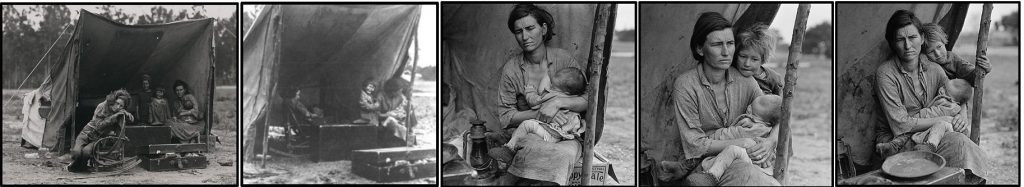 Florence_Owens_Thompson_montage_by_Dorothea_Lange_photography